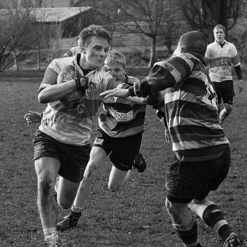 Rugby - monochrome